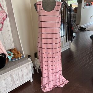 LuLaRoe Pink and Black Dress